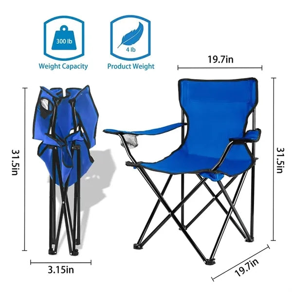 Portable Folding Camping Chair With Carrying Bag