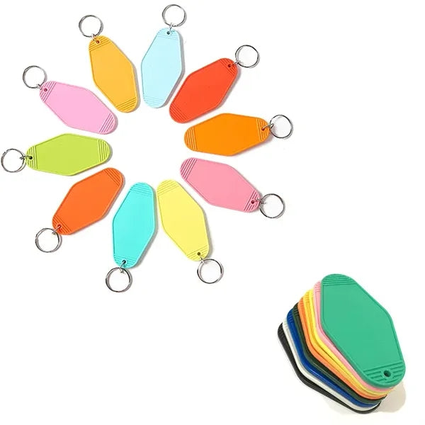 Motel Keychain Plastic Hotel Key Tag MOQ 100 PCS