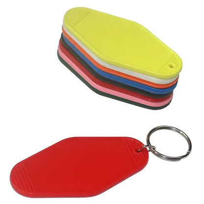 Motel Keychain Plastic Hotel Key Tag MOQ 100 PCS