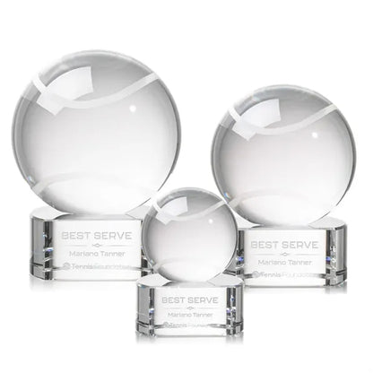 Tennis Ball Award on Paragon Base