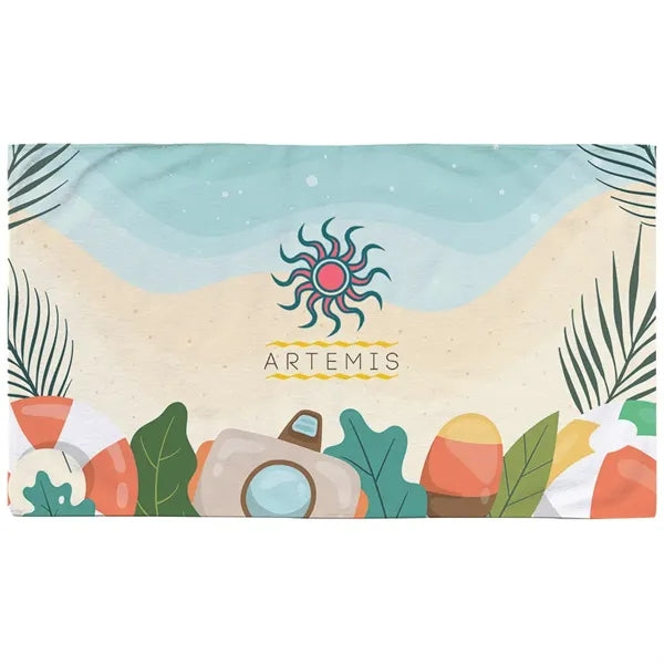 60" x 35" Dye Sublimated Large Beach Towel