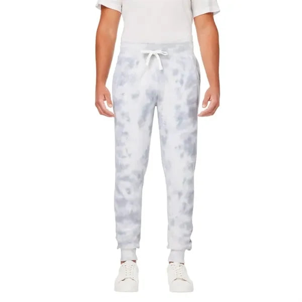 J America Adult Tie Dye Fleece Jogger