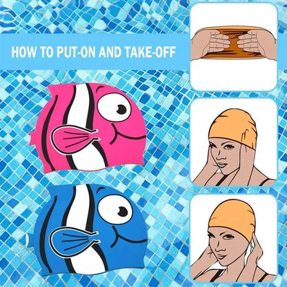 Silicone Swimming Cap For Kids