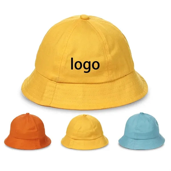 Unisex Summer Children Student Yellow  Fisherman's Hat