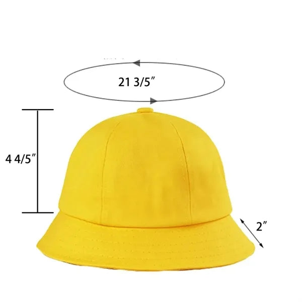 Unisex Summer Children Student Yellow  Fisherman's Hat