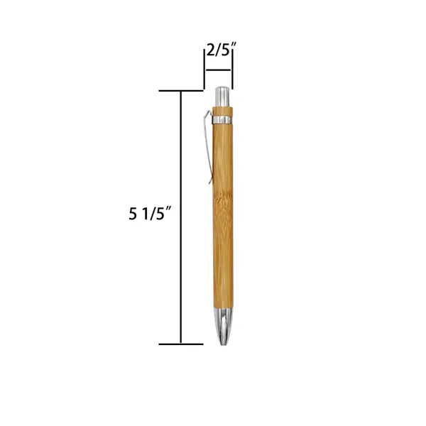 Eco-Friendly Bamboo Press Type Ballpoint Pen