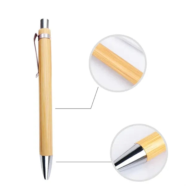 Eco-Friendly Bamboo Press Type Ballpoint Pen