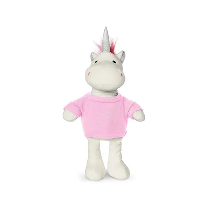 8.5" Plush Unicorn With T-Shirt
