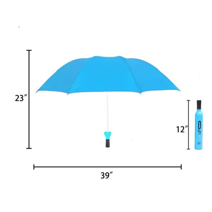 Creative Fashion Wine Bottle  Folding Umbrella