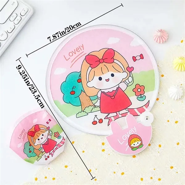 Foldable Handheld Round Fans