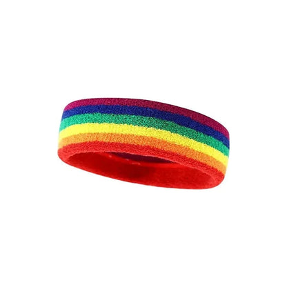 LGBT Pride Rainbow Headband 7"x2"