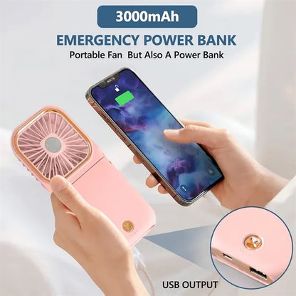 USB Rechargeable Handheld Portable Neck Fan