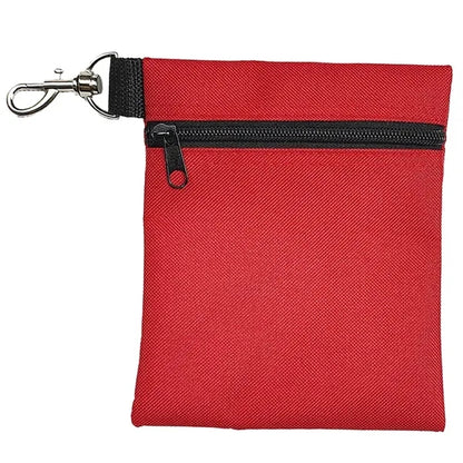 Deluxe 600D Oxford Zipper Golf Ball/Tee Pouch Bag