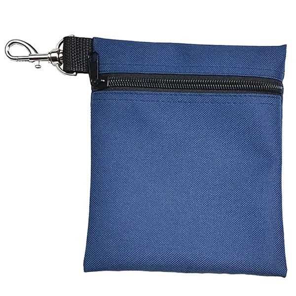 Deluxe 600D Oxford Zipper Golf Ball/Tee Pouch Bag
