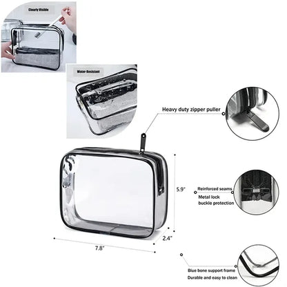 Transparent PVC Toiltry Makeup Cosmetic Bag