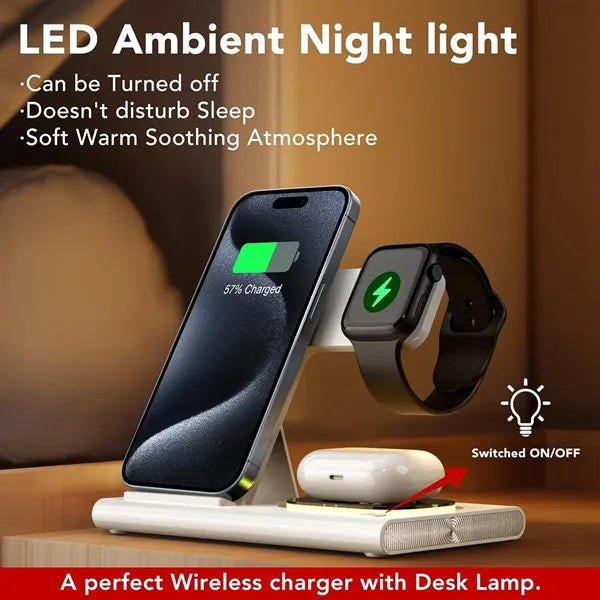3 in 1 Foldable Charging Station for Apple Products