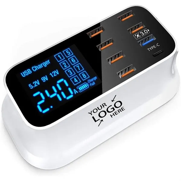 8-Port Desktop Charging Station