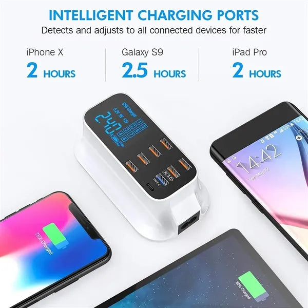 8-Port Desktop Charging Station