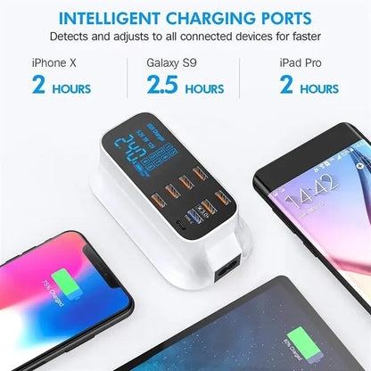 8-Port Desktop Charging Station