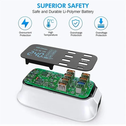 8-Port Desktop Charging Station