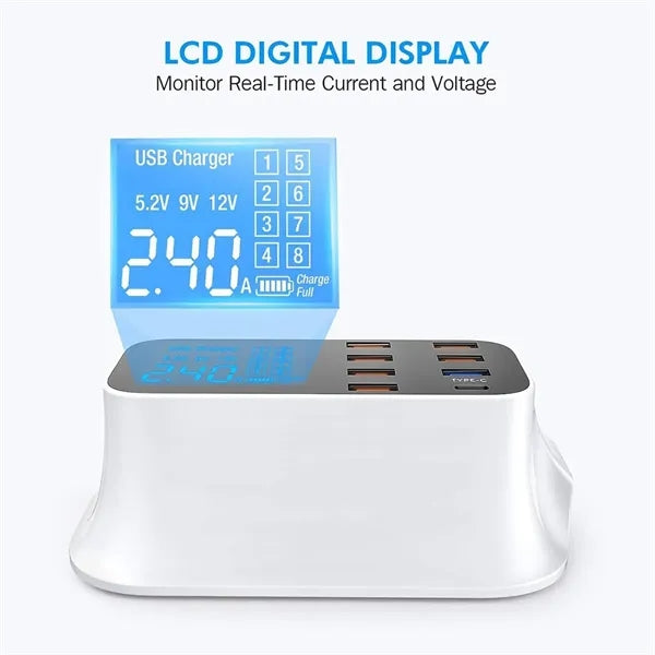 8-Port Desktop Charging Station