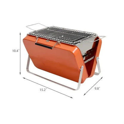 3-5 People Portable Compact Charcoal Folding Metal Grill