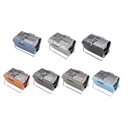 3-5 People Portable Compact Charcoal Folding Metal Grill