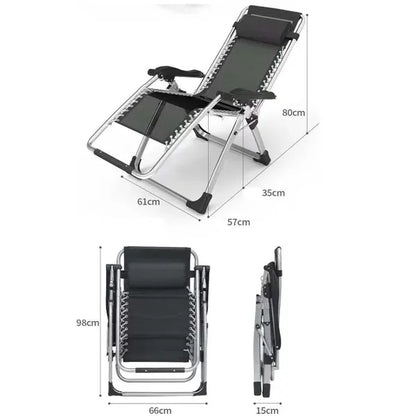 Outdoor Zero Gravity Folding Reclining Lounge Chair