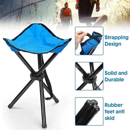 Outdoor Folding Tripod Camping Stool