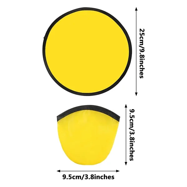 10" Folding Flying Disk With Pouch