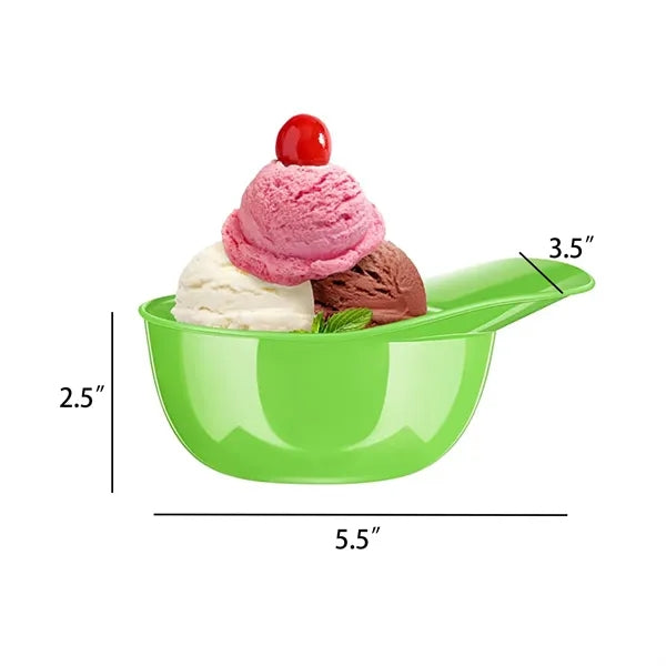 8" Plastic Ice Cream Bowl