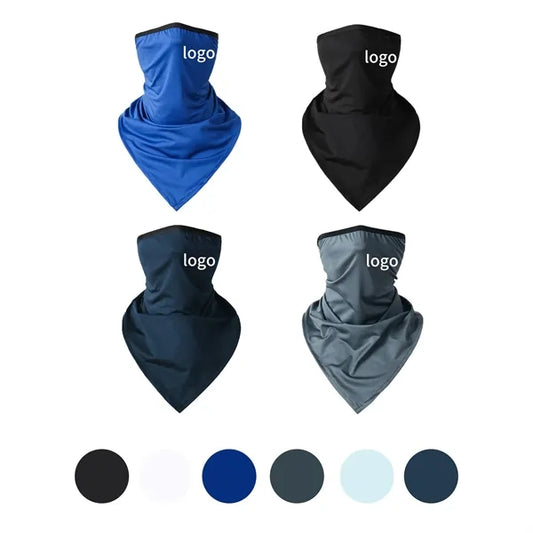 Sublimation Ice Silk Mask Scarf With Hanging Ears