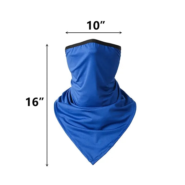 Sublimation Ice Silk Mask Scarf With Hanging Ears