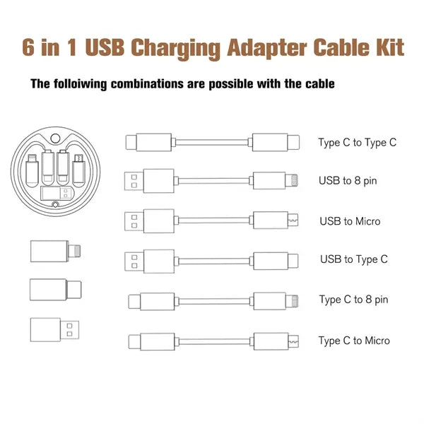 Bamboo Charging Cable Kit