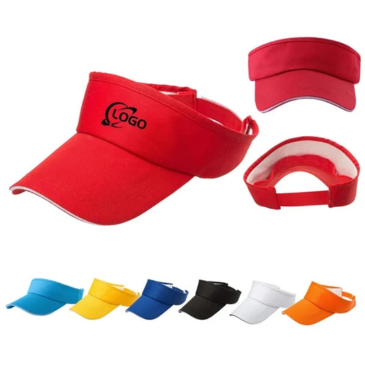 Polyester Cotton Empty Top Visor Hat