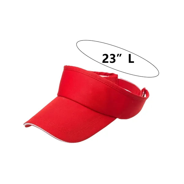 Polyester Cotton Empty Top Visor Hat