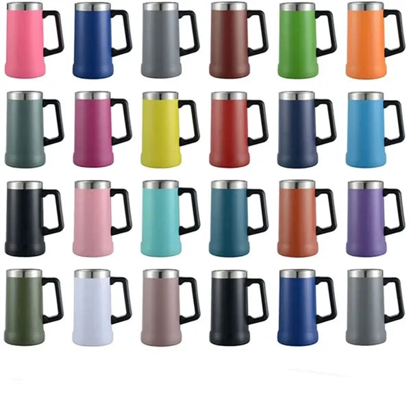 24 Oz Classic Stainless Steel Beer Stein