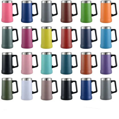 24 Oz Classic Stainless Steel Beer Stein