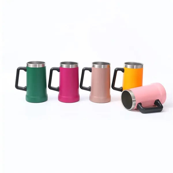 24 Oz Classic Stainless Steel Beer Stein