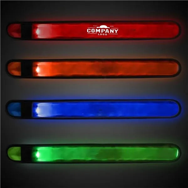 Led Reflective Safety Slap Bracelet