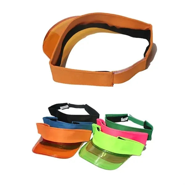Pvc Solar Transparent Bingo Visor Poker Sun Hat
