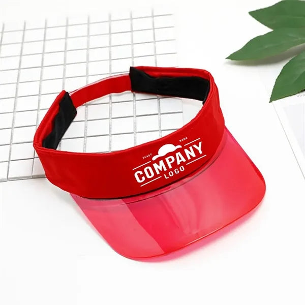 Pvc Solar Transparent Bingo Visor Poker Sun Hat
