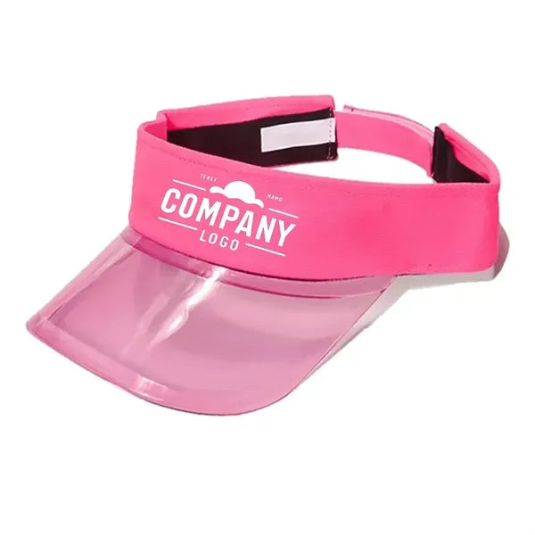 Pvc Solar Transparent Bingo Visor Poker Sun Hat