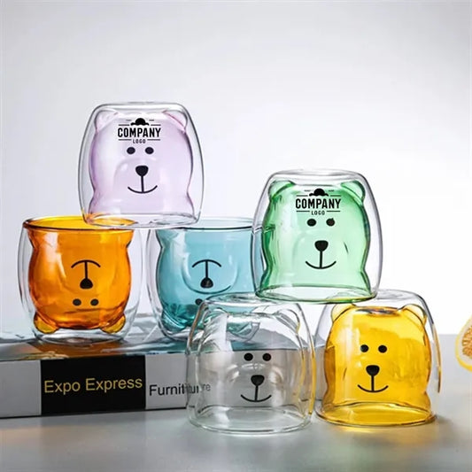 Heat-Resistant Glass Bear Mug