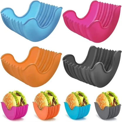Retractable Burger Fixed Box Adjustable Hamburger Holder