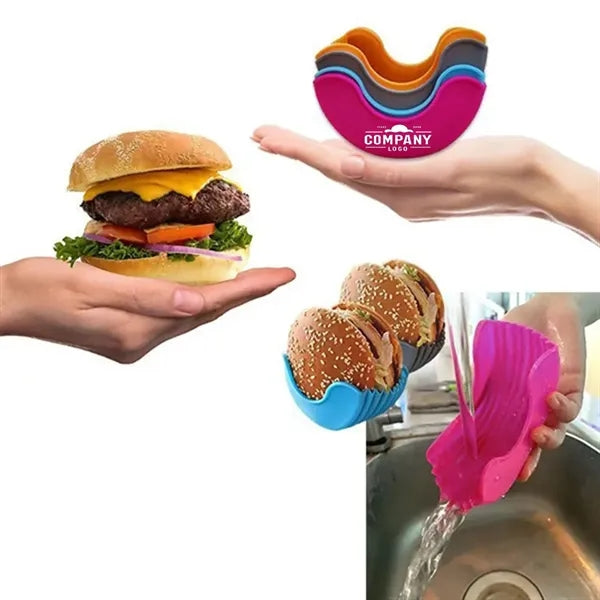 Retractable Burger Fixed Box Adjustable Hamburger Holder
