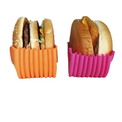 Retractable Burger Fixed Box Adjustable Hamburger Holder