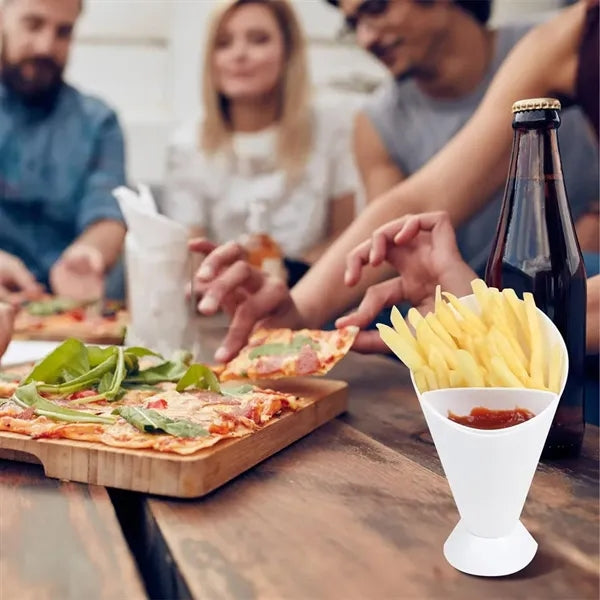Set 2 In 1 French Fry Cone Dipping Cups