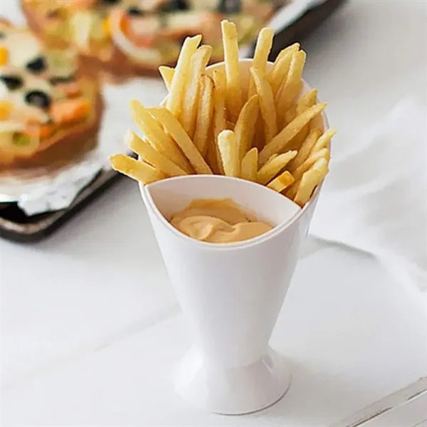 Set 2 In 1 French Fry Cone Dipping Cups