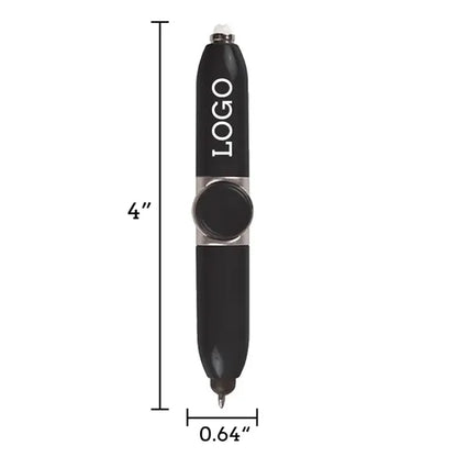 ABS Multifunctional Pressure Relief Led Fidget Spinner Pen
